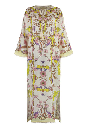 Printed kaftan dress-0